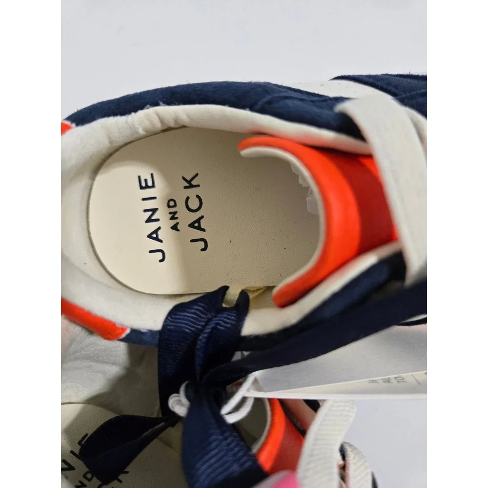 Gray Malin X‎ Janie and Jack Colorblocked Sneaker Blue orange - Size 6 Toddler
